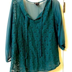 Lucky Brand Sheer Blouse